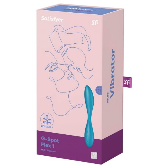 Satisfyer G-spot Flex 1 - ladattava, vedenkestävä G-pistevibraattori (vihreä)