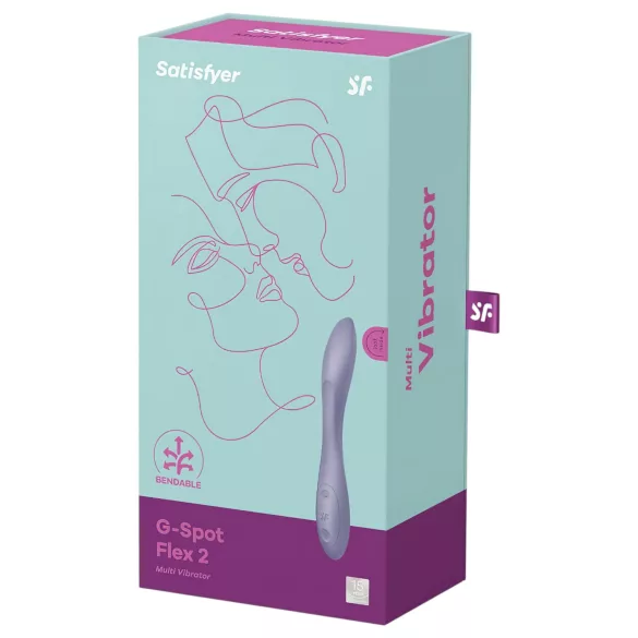 Satisfyer - G-pistevibraattori - taipuisa, vedenkestävä, ladattava - violetti