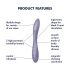 Satisfyer G-spot Flex 2 - ladattava, vedenkestävä G-pistevibraattori (violetti)