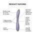Satisfyer - G-pistevibraattori - taipuisa, vedenkestävä, ladattava - violetti