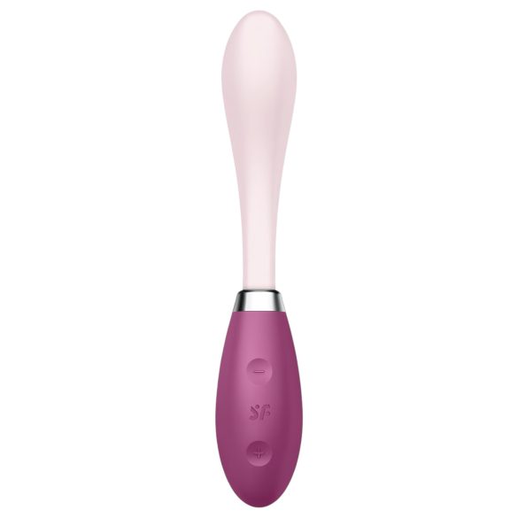 Satisfyer G-Spot Flex 3 - ladattava G-pistevibraattori - pinkki-punainen