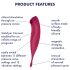 Satisfyer Twirling Pro - älykäs 2-in-1 klitorisvibraattori (punainen)