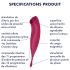 Satisfyer Twirling Pro - älykäs 2-in-1 klitorisvibraattori (punainen)