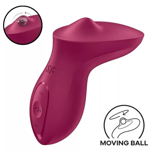 Satisfyer Exciterrr - klitoriskiihotin pyörivillä helmillä - punainen
