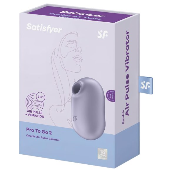 Satisfyer Pro To Go 2 - klitoriskiihotin - ilmapulssi - ladattava - violetti