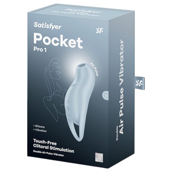 Satisfyer Pocket Pro 1 - klitoriskiihotin ilmanpaineella - sininen