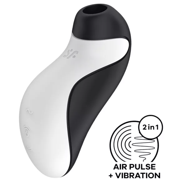 Satisfyer Orca - klitoriskiihotin ilmalla - vedenpitävä - mustavalkoinen