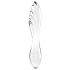 Satisfyer Dazzling Crystal 1 - kaksipäinen lasidildo (läpinäkyvä)