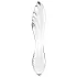 Satisfyer Dazzling Crystal 1 - kaksipäinen lasidildo - läpinäkyvä