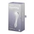 Satisfyer Dazzling Crystal 1 - kaksipäinen lasidildo (läpinäkyvä)