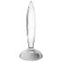 Satisfyer Kimalteleva Kristalli - poimutettu lasidildo (läpinäkyvä)