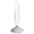 Satisfyer Kimalteleva Kristalli - poimutettu lasidildo (läpinäkyvä)