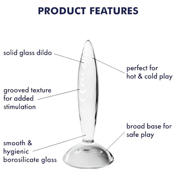 Satisfyer Sparkling Crystal - lasidildo - uurrettu - kirkas