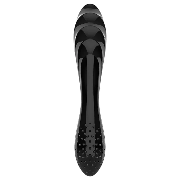 Satisfyer Dazzling Crystal 1 - kaksipäinen lasidildo - musta