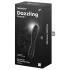 Satisfyer Dazzling Crystal 1 - kaksipäinen lasidildo - musta