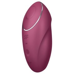   Satisfyer Tap & Climax 1 - vibraattori ja klitoriskiihotin - 2in1 - punainen