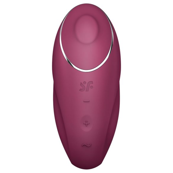 Satisfyer Tap & Climax 1 - vibraattori ja klitoriskiihotin - 2in1 - punainen