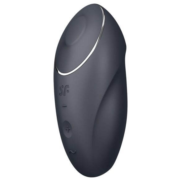 Satisfyer Tap & Climax 1 - 2in1 klitoriskiihotin (musta)