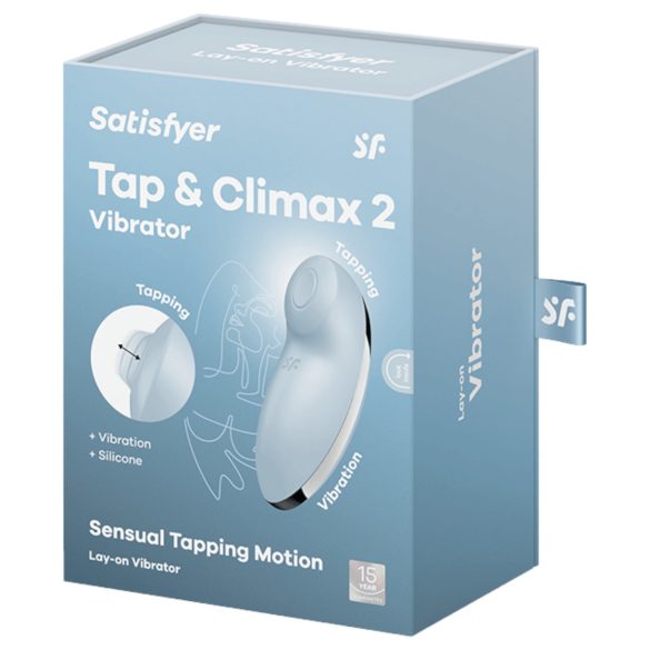 Satisfyer Tap & Climax 2 - 2in1 klitoriskiihotin ja vibraattori - sininen