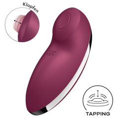   Satisfyer Tap & Climax 2 - klitoriskiihotin ja vibraattori 2in1 - punainen