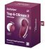 Satisfyer Tap & Climax 2 - 2in1 klitoriskiihotin ja vibraattori (punainen)