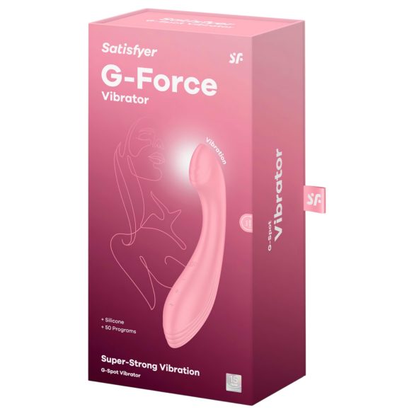 Satisfyer G-Force - ladattava G-pistevibraattori - vesitiivis - pinkki