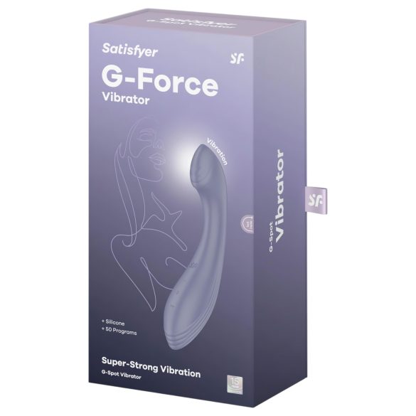 Satisfyer G-Force - G-piste vibraattori - ladattava, vedenkestävä - violetti
