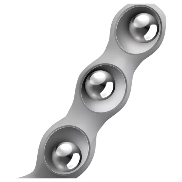 Satisfyer - gyötydildo helmillä - harmaa