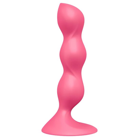 Satisfyer Triple Ball-R - anaalivibraattori gyöngyillä - pinkki