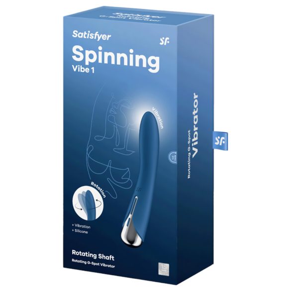 Satisfyer Spinning Vibe 1 - pyörivä G-pistevibraattori - sininen