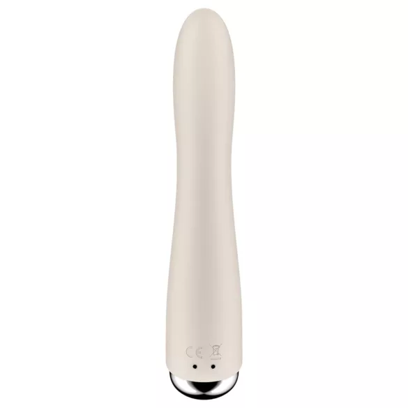 Satisfyer Spinning Vibe 1 - G-pisteen vibraattori pyörivä pää - beige