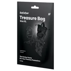   Satisfyer Treasure Bag XL - huomaamaton säilytyspussi - suuri (musta)