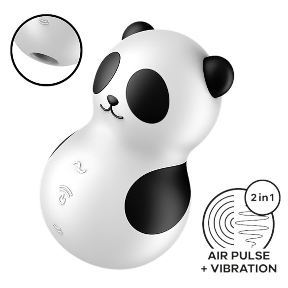 Satisfyer Pocket Panda - klitoriskiihotin ilmalla - musta