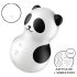 Satisfyer Pocket Panda - Ilmapulssiklitoriskiihotin (musta)
