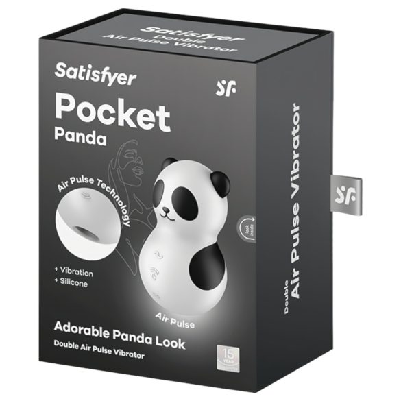 Satisfyer Pocket Panda - klitoriskiihotin ilmalla - musta