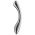 Satisfyer Pure Gravity 1 - teräksinen dildo - juomutettu - hopea