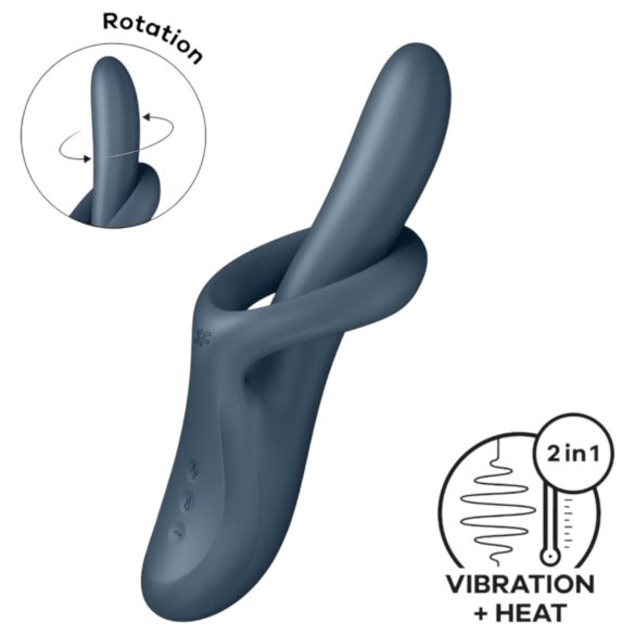 Satisfyer Heat Flex 4 - lämpöklitoriskiihotin (harmaa)