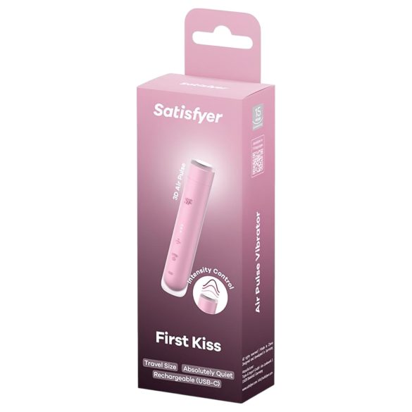 Satisfyer First Kiss - ilmapulssilla toimiva klitoriskiihotin (vaaleanpunainen)