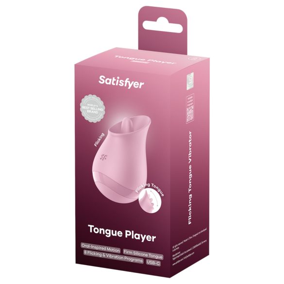 Satisfyer Tongue Player - klitoriskiihotin kielimalli - pinkki