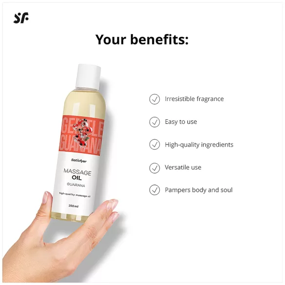 Satisfyer - hierontaöljy guarana - 250ml
