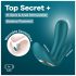 Satisfyer Top Secret+ - kulutettava 3-haarainen vibraattori - vihreä