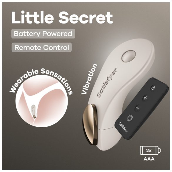 Satisfyer Little Secret - alushousuvibraattori - valkoinen