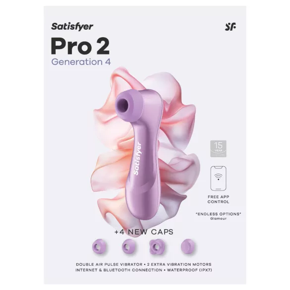 Satisfyer Pro 2 Generation 4 - ilmapulssiklitorisstimulaattori (violetti)