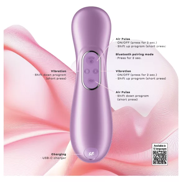 Satisfyer Pro 2 Generation 4 - ilmapulssiklitorisstimulaattori (violetti)