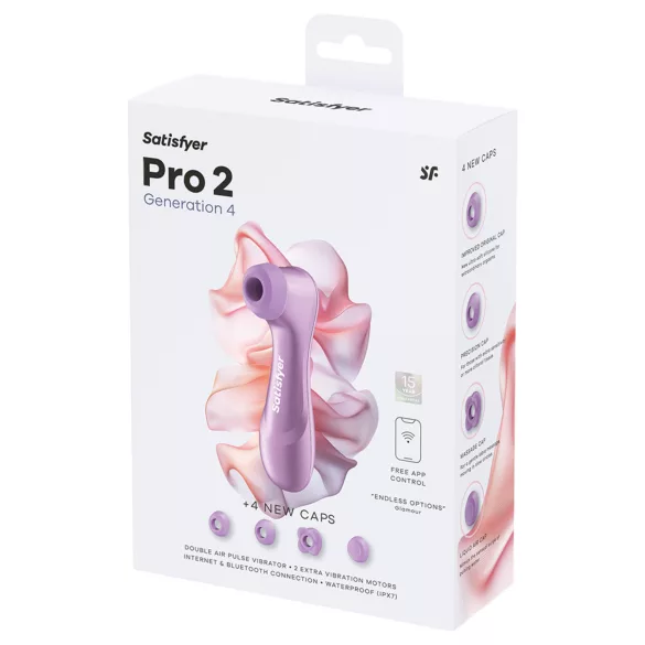 Satisfyer Pro 2 Generation 4 - ilmapulssiklitorisstimulaattori (violetti)