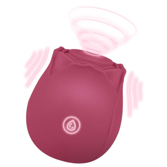 EIS Blush&Bloom - klitoriskiihotin imu ja värinä - punainen