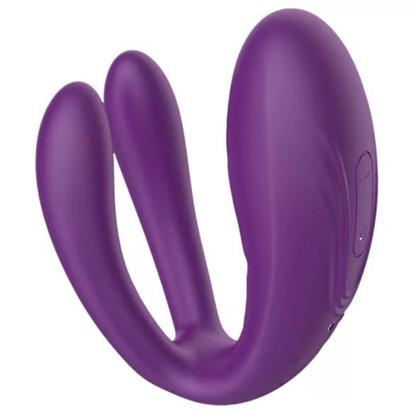 Mrow - pariskuntavibraattori - vesitiivis, 3 moottoria - ladattava, violetti