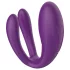 Mrow - pariskuntavibraattori - vesitiivis, 3 moottoria - ladattava, violetti