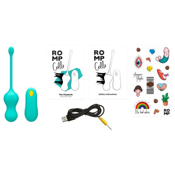 ROMP Cello - värisevä geishakuula kaukosäätimellä - vihreä