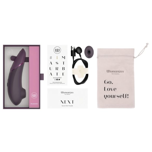 Womanizer Next - klitoriskiihotin - ilmapulssi - ladattava - violetti